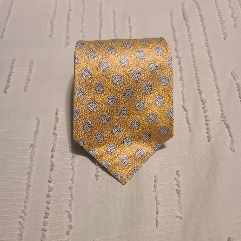 Alfani Yellow And Blue Neck Tie